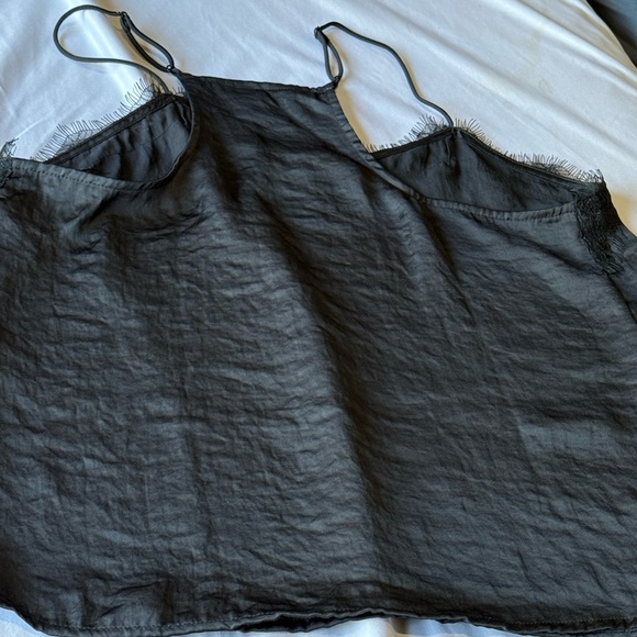 PM Black Lace Trim Camisole - Picture 6 of 7